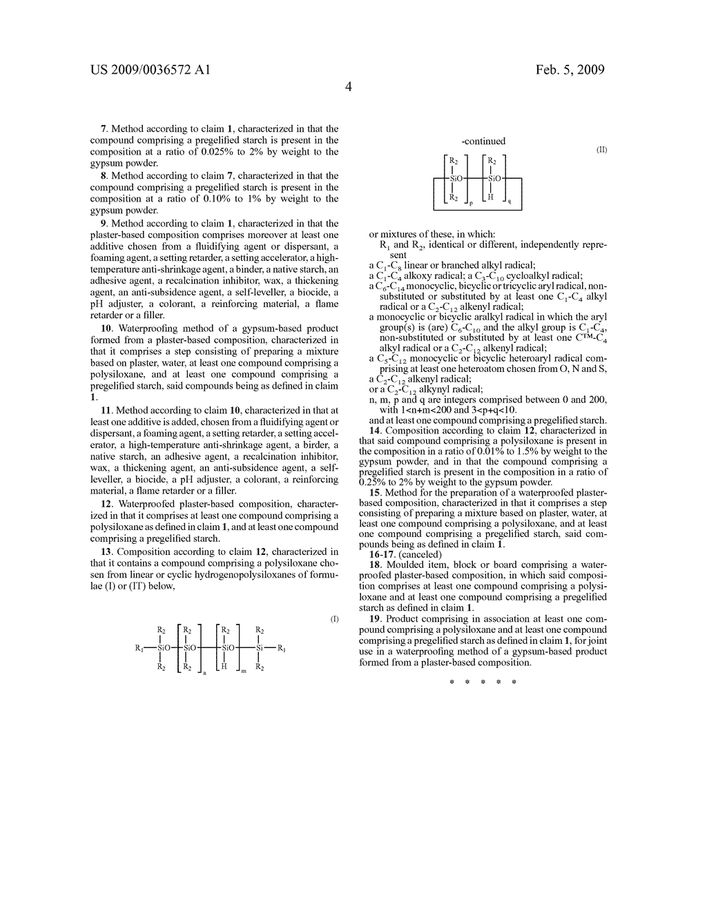 Method For Waterproofing A Gypsum-Based Product Formed From A Plaster-Based Composition - diagram, schematic, and image 05