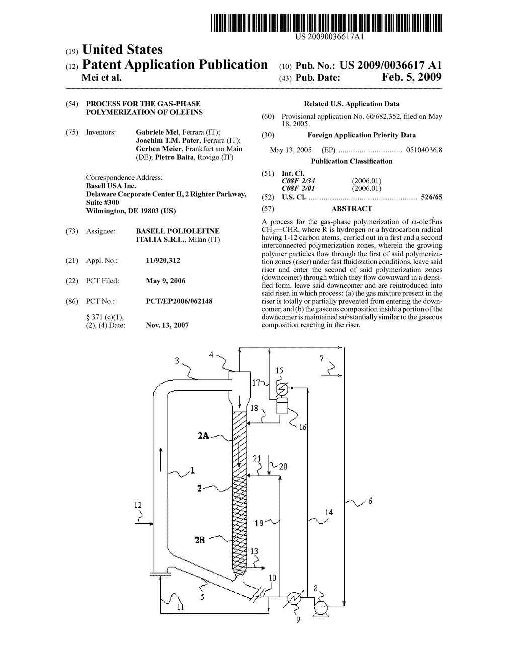 Process for the Gas-Phase Polymerization of Olefins - diagram, schematic, and image 01