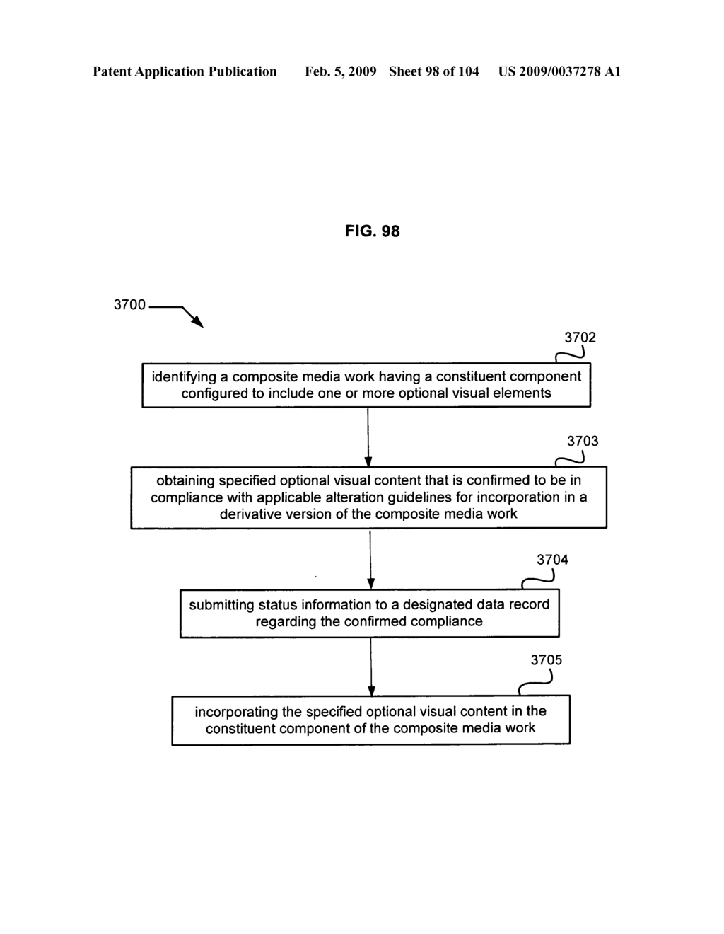 Implementing visual substitution options in media works - diagram, schematic, and image 99