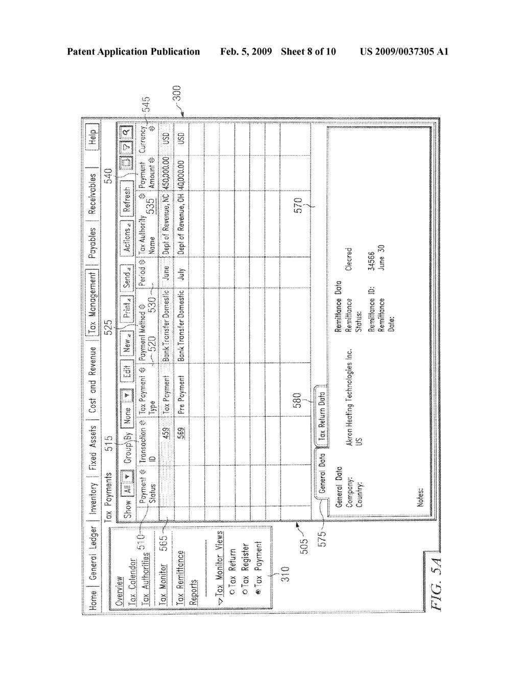 System and Method for Monitoring Tax Information - diagram, schematic, and image 09