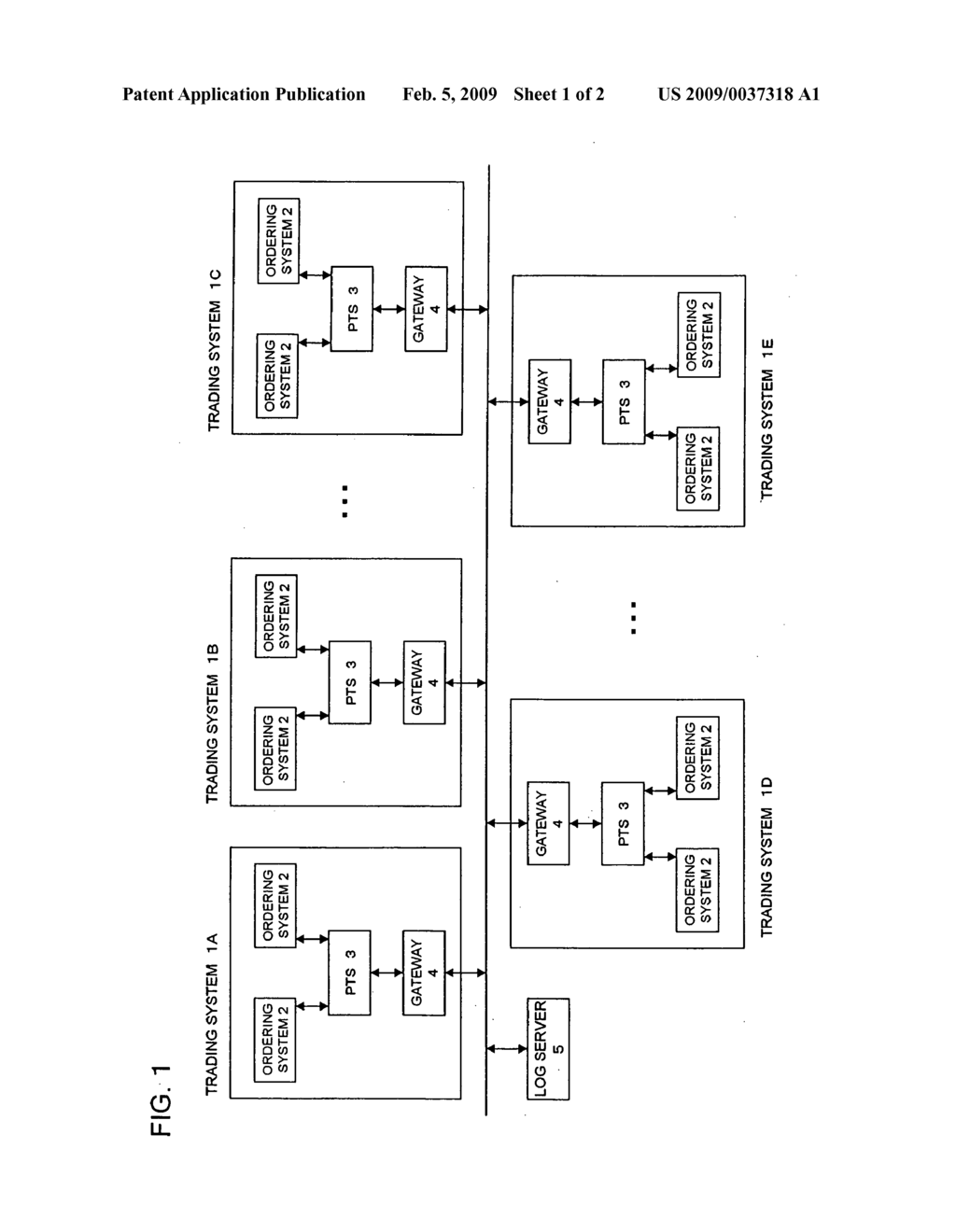 Trading method for trading between trading systems and trading system - diagram, schematic, and image 02