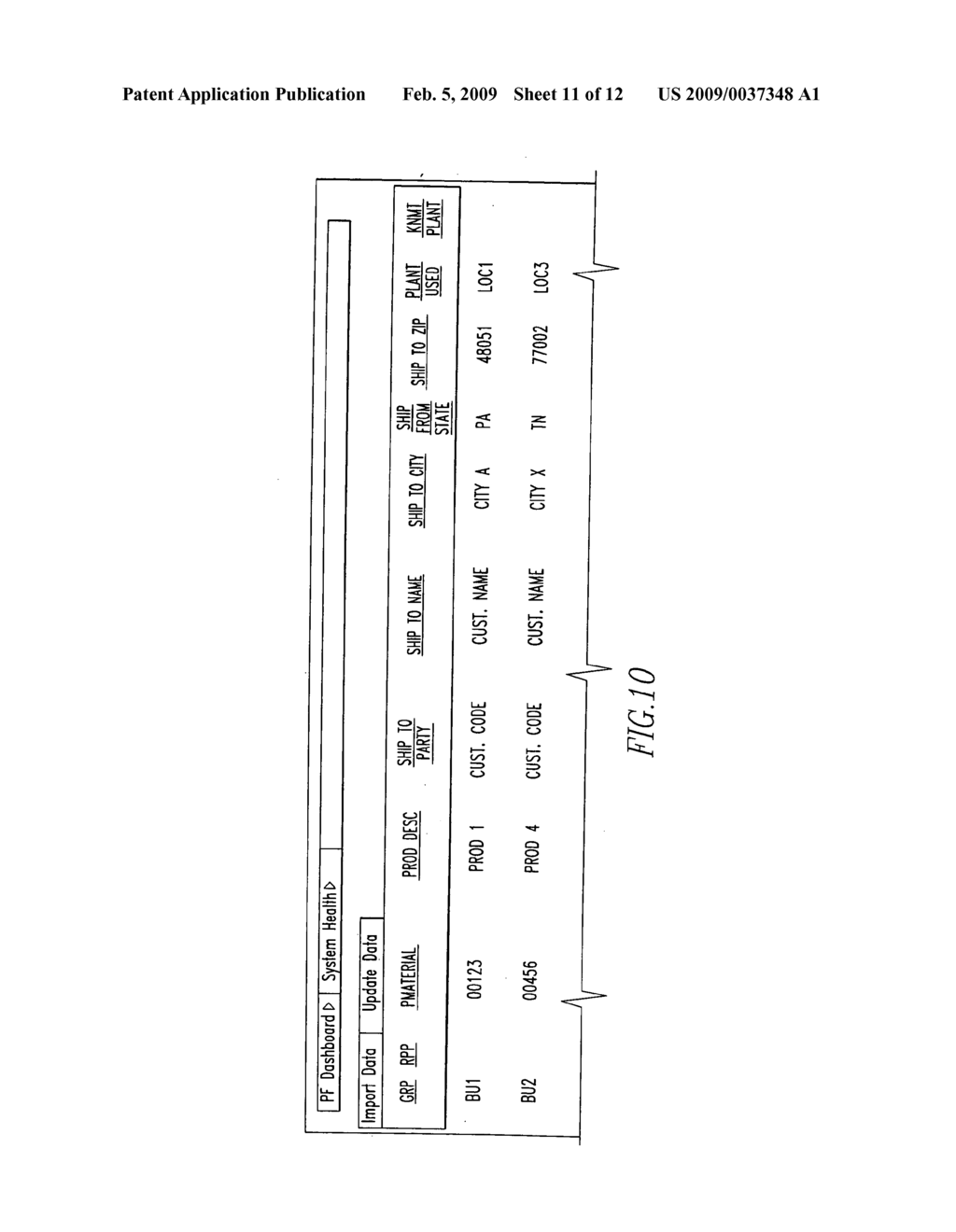 Method of calculating and displaying premium freight costs - diagram, schematic, and image 12