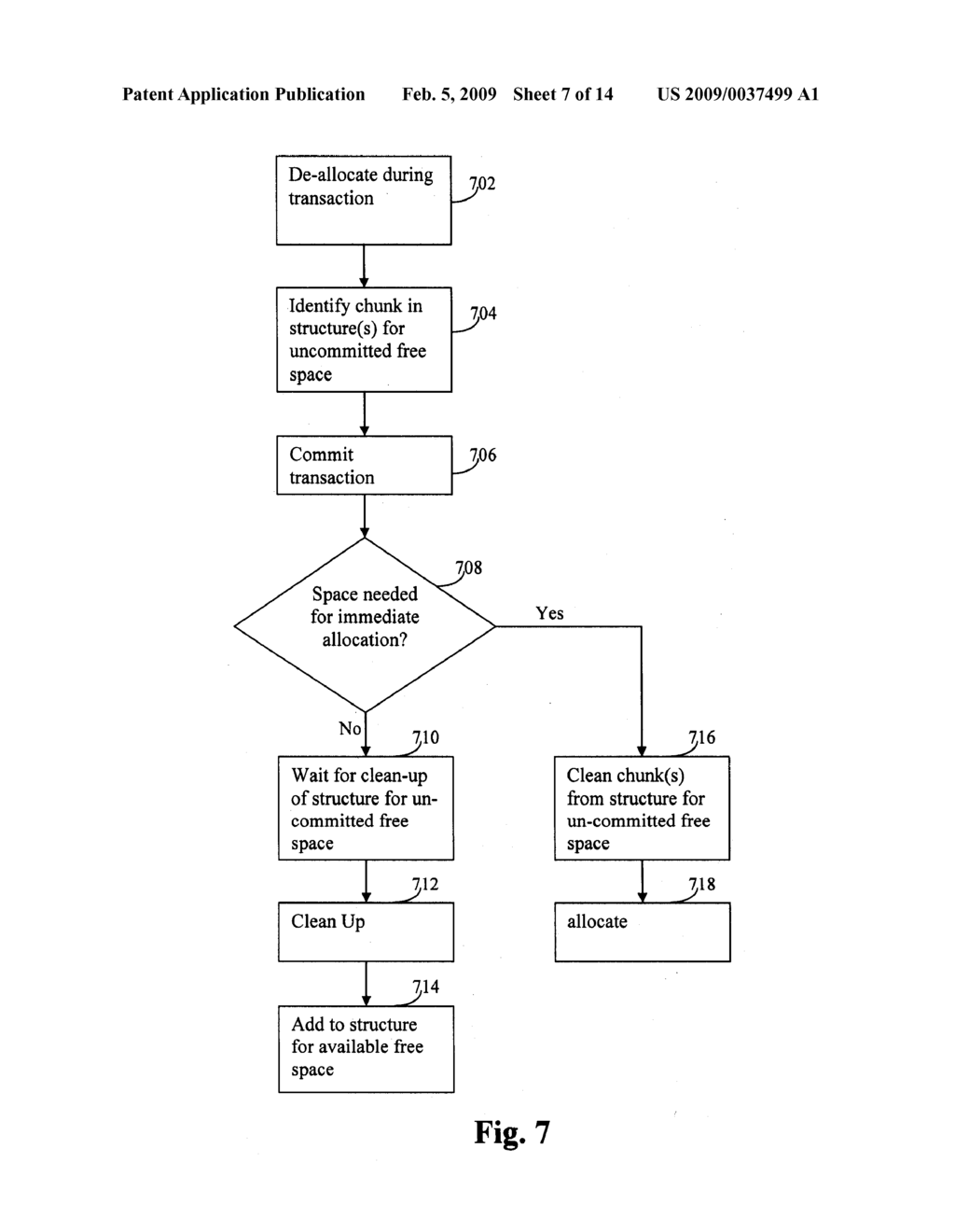 METHOD AND MECHANISM FOR IMPLEMENTING DYNAMIC SPACE MANAGEMENT FOR LARGE OBJECTS - diagram, schematic, and image 08