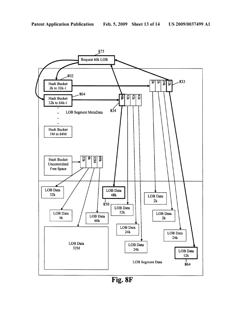 METHOD AND MECHANISM FOR IMPLEMENTING DYNAMIC SPACE MANAGEMENT FOR LARGE OBJECTS - diagram, schematic, and image 14