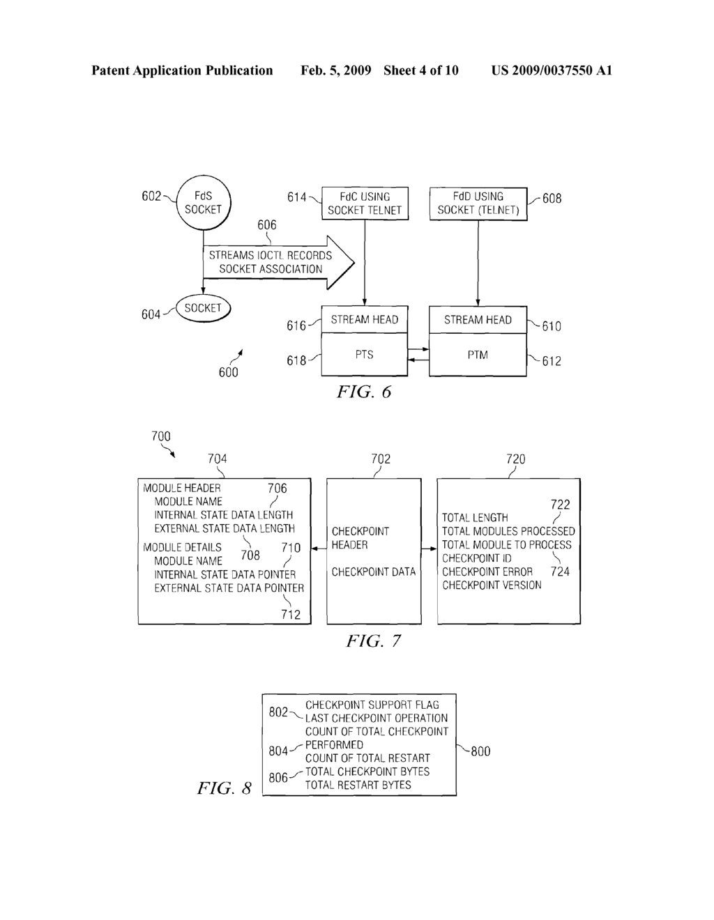 METHOD AND APPARATUS FOR CHECKPOINT AND RESTART OF PSEUDO TERMINALS - diagram, schematic, and image 05