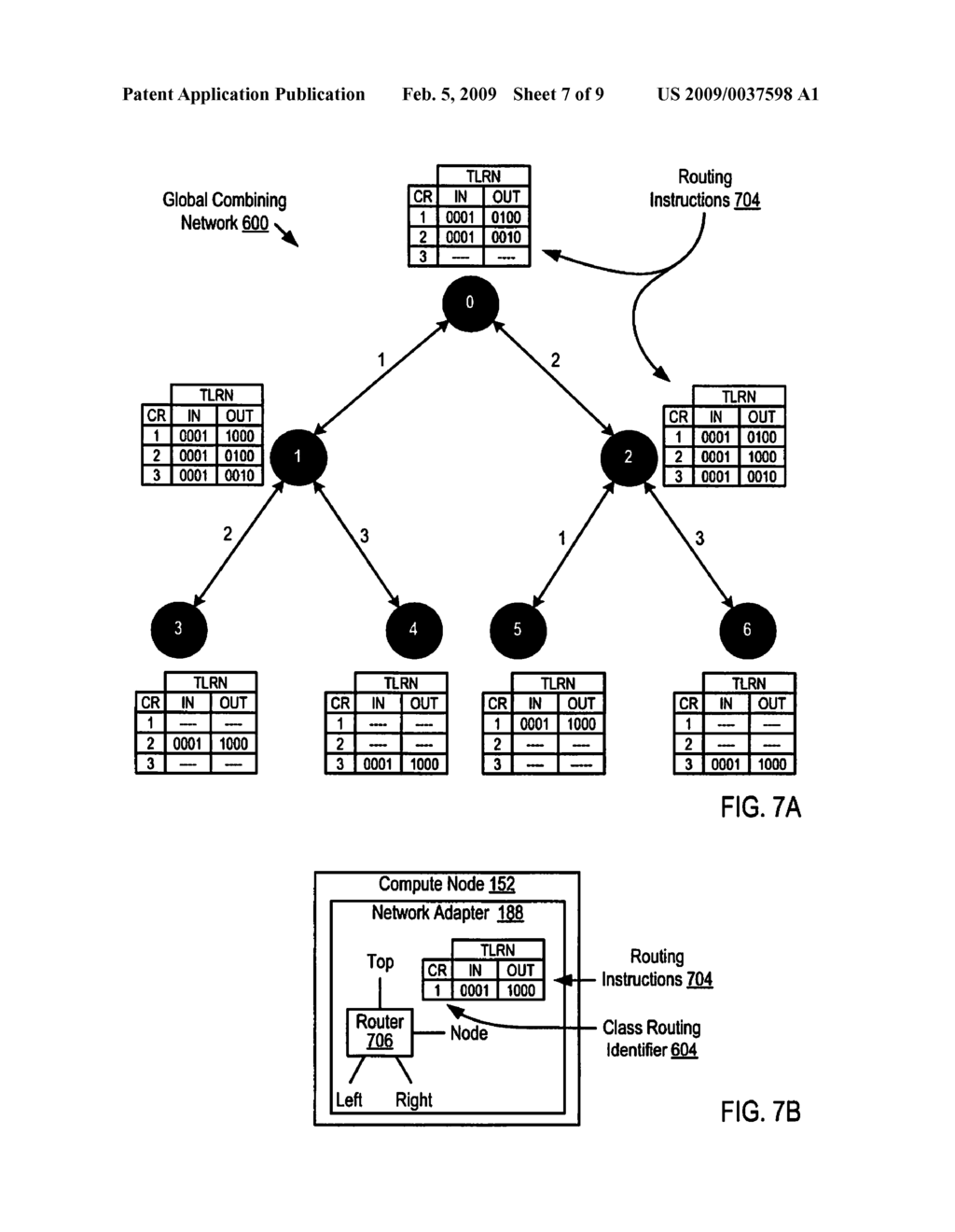 Providing Nearest Neighbor Point-to-Point Communications Among Compute Nodes of an Operational Group in a Global Combining Network of a Parallel Computer - diagram, schematic, and image 08
