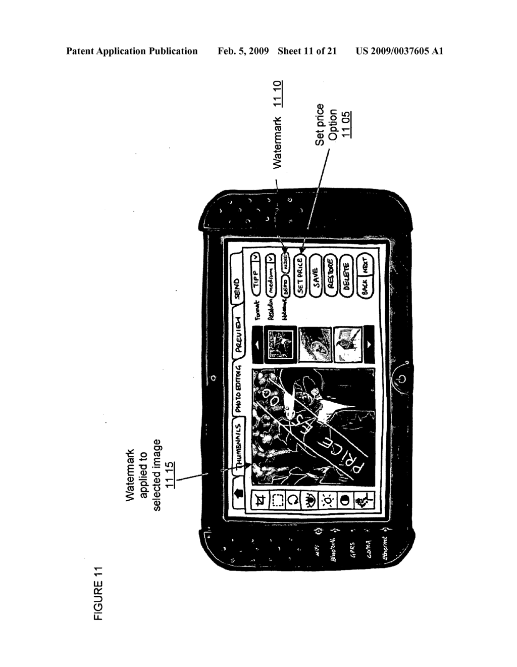 User Interface for a Portable, Image-Processing Transmitter - diagram, schematic, and image 12
