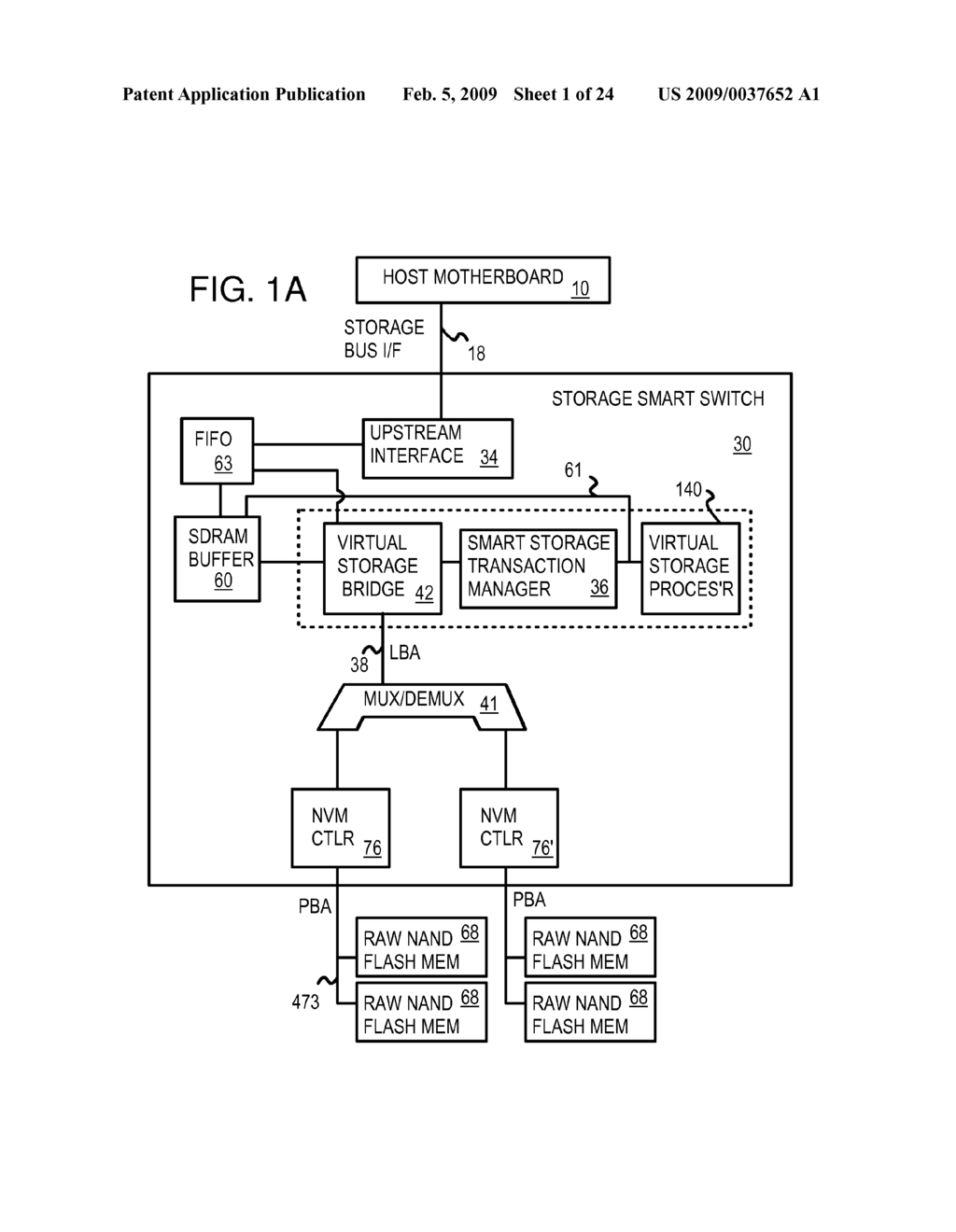 Command Queuing Smart Storage Transfer Manager for Striping Data to Raw-NAND Flash Modules - diagram, schematic, and image 02