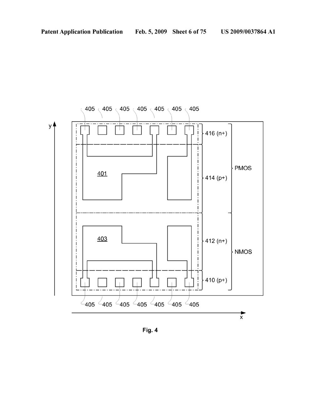 Methods for Designing Semiconductor Device with Dynamic Array Section - diagram, schematic, and image 07