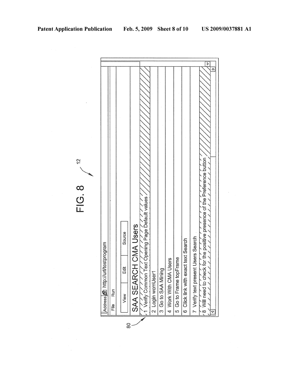 SYSTEMS AND METHODS FOR TESTING THE FUNCTIONALITY OF A WEB-BASED APPLICATION - diagram, schematic, and image 09