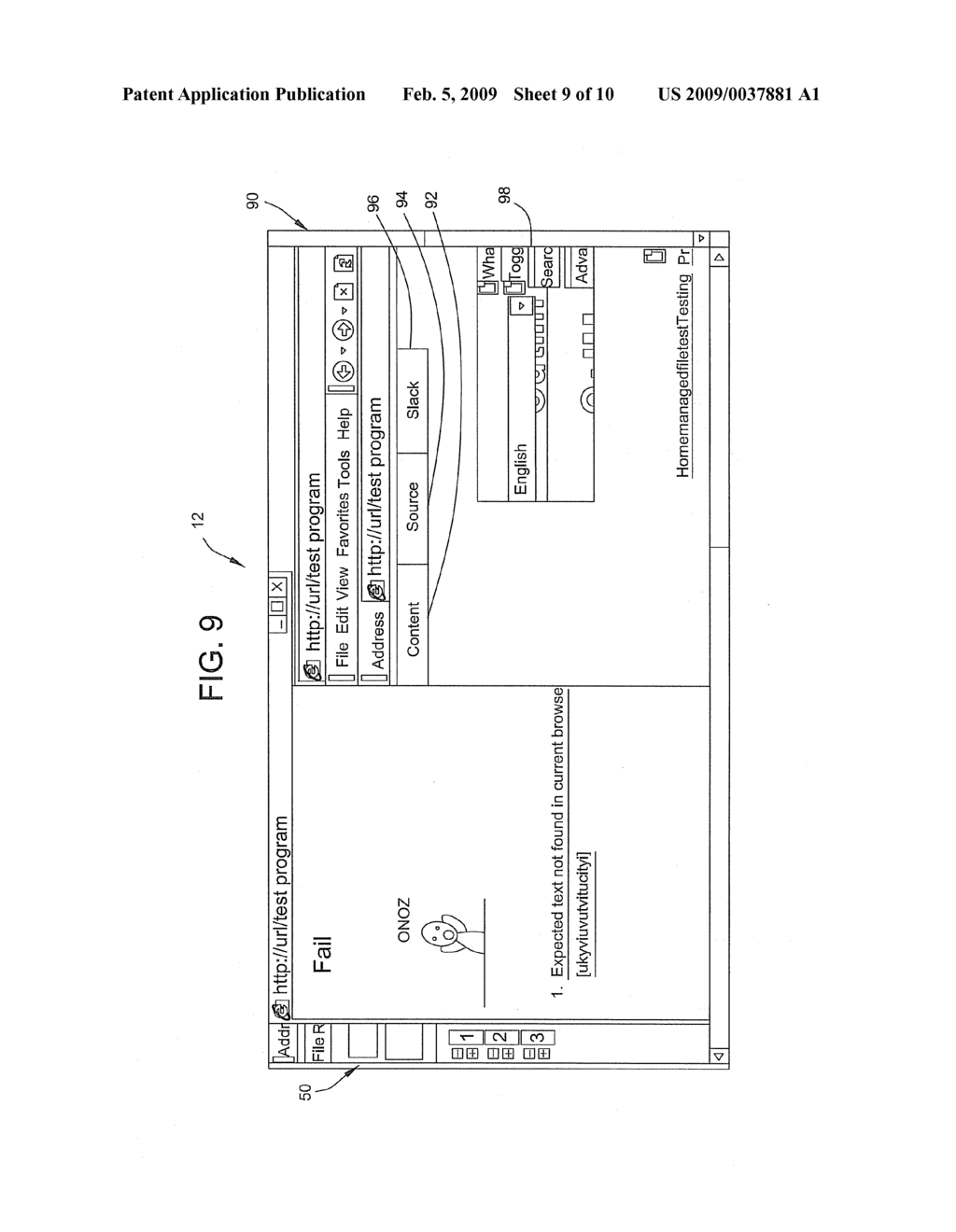 SYSTEMS AND METHODS FOR TESTING THE FUNCTIONALITY OF A WEB-BASED APPLICATION - diagram, schematic, and image 10