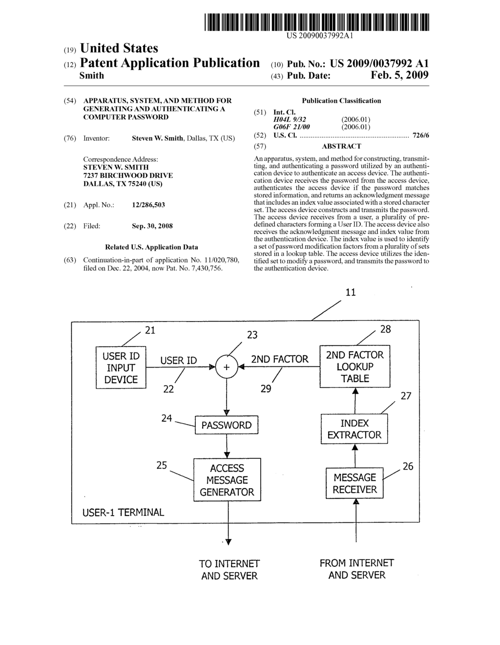 Apparatus, system, and method for generating and authenticating a computer password - diagram, schematic, and image 01