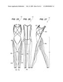 SWIMSUIT HAVING COMPRESSION PANELS diagram and image