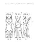 SWIMSUIT HAVING COMPRESSION PANELS diagram and image