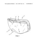 GOGGLE LENS ATTACHMENT SYSTEM AND METHOD diagram and image