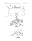 GOGGLE LENS ATTACHMENT SYSTEM AND METHOD diagram and image