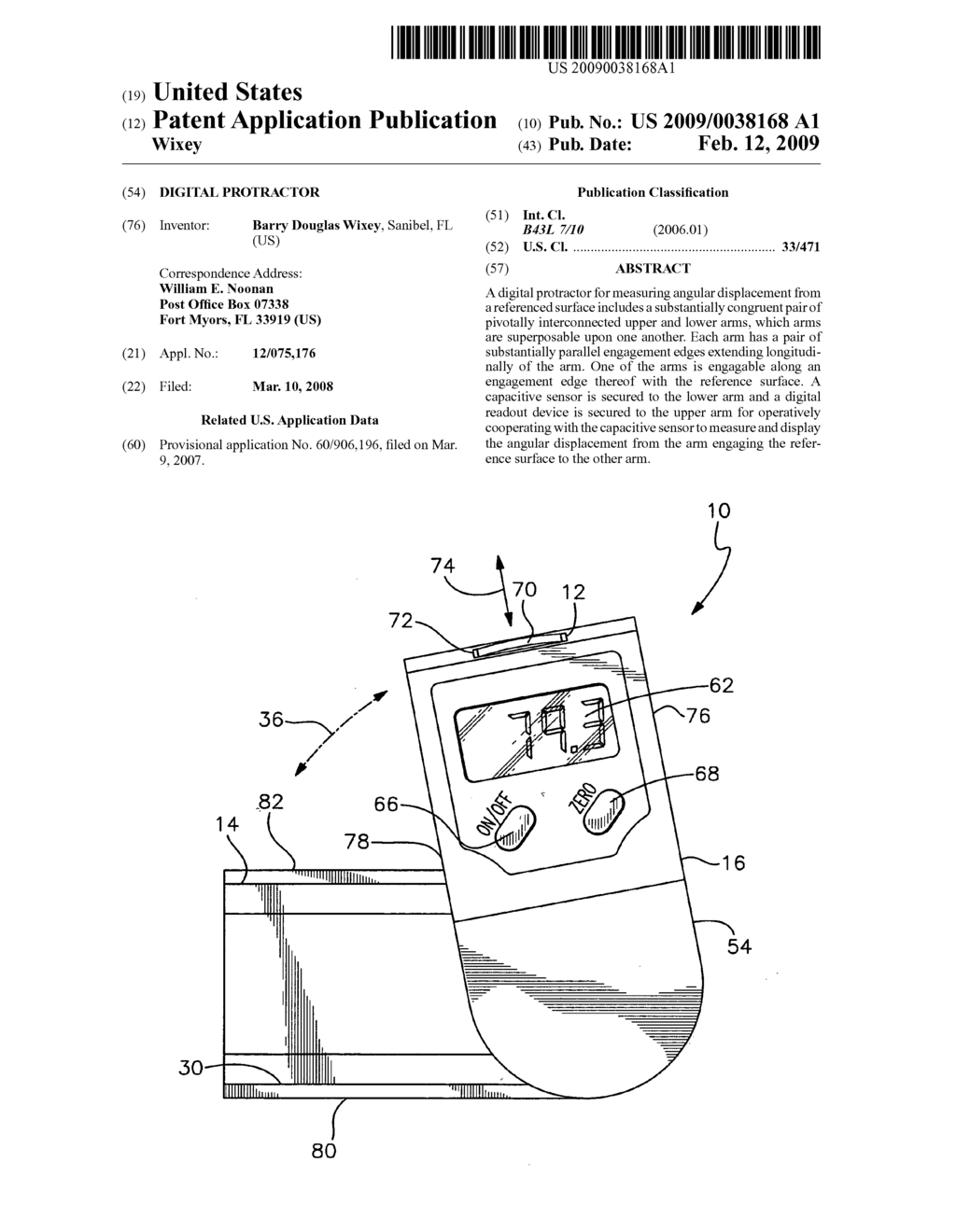 Digital protractor - diagram, schematic, and image 01