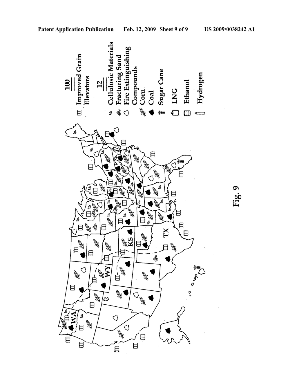 Bulk materials rapid distribution network and apparatus - diagram, schematic, and image 10