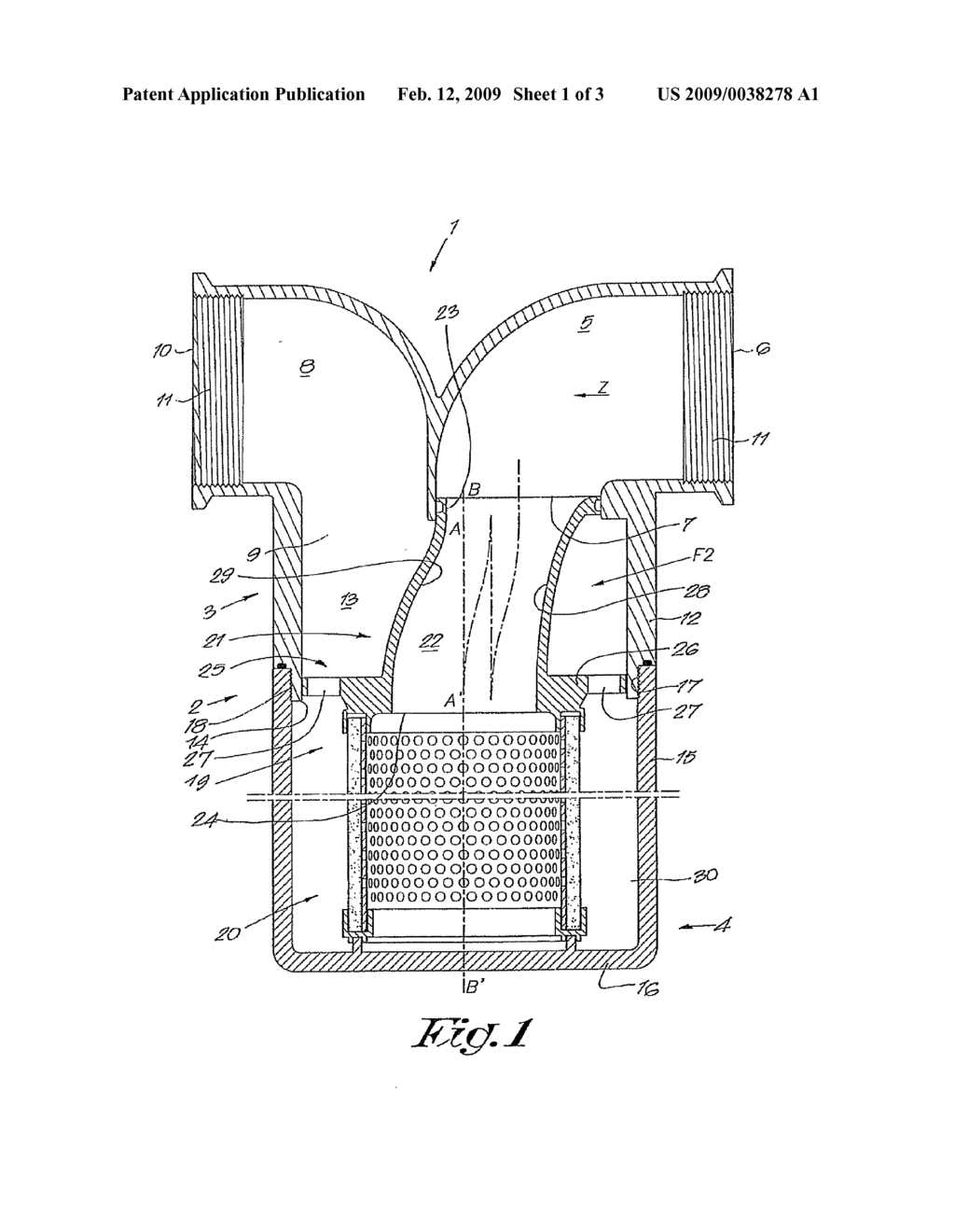 FLOW-THROUGH DEVICE AND CARTRIDGE APPLIED THEREBY - diagram, schematic, and image 02