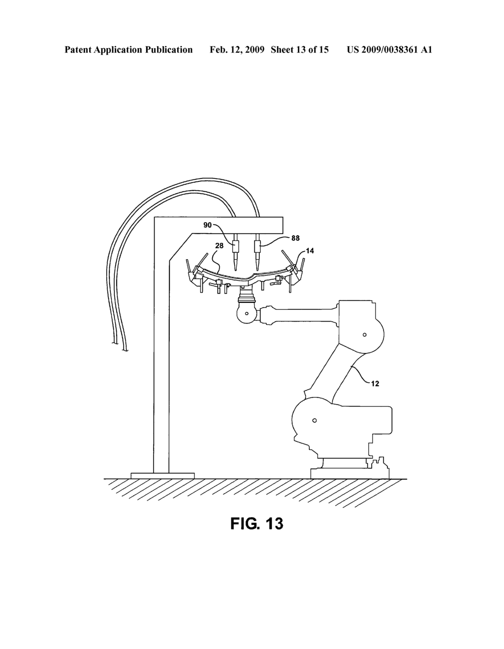 Flying roller hemming anvil process - diagram, schematic, and image 14