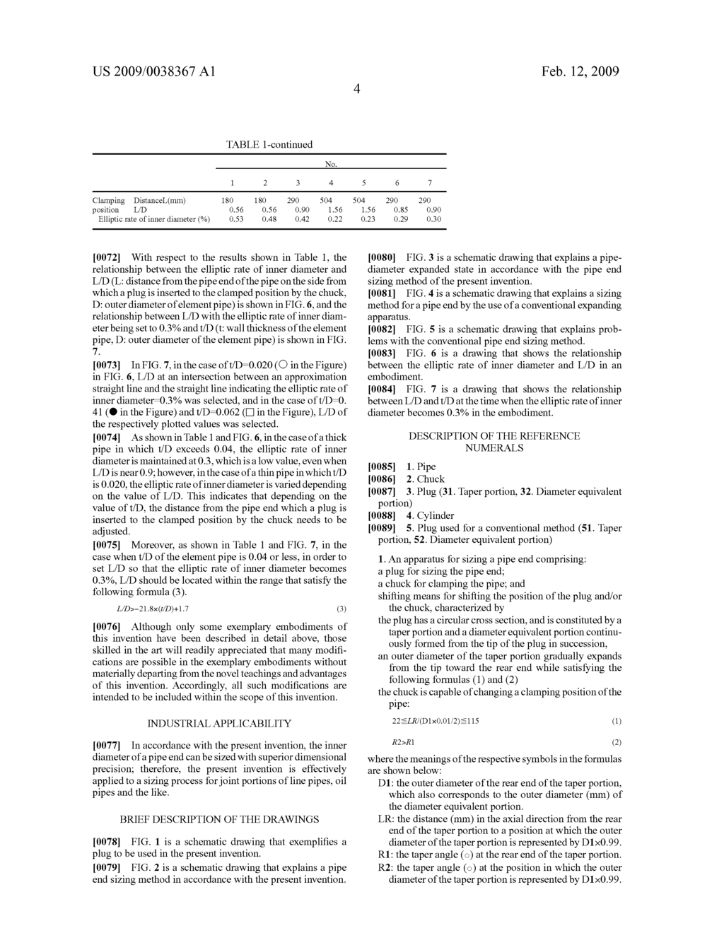 Apparatus for pipe end sizing and method for pipe end sizing - diagram, schematic, and image 11