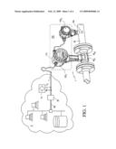 Measuring system for a medium flowing in a process line diagram and image