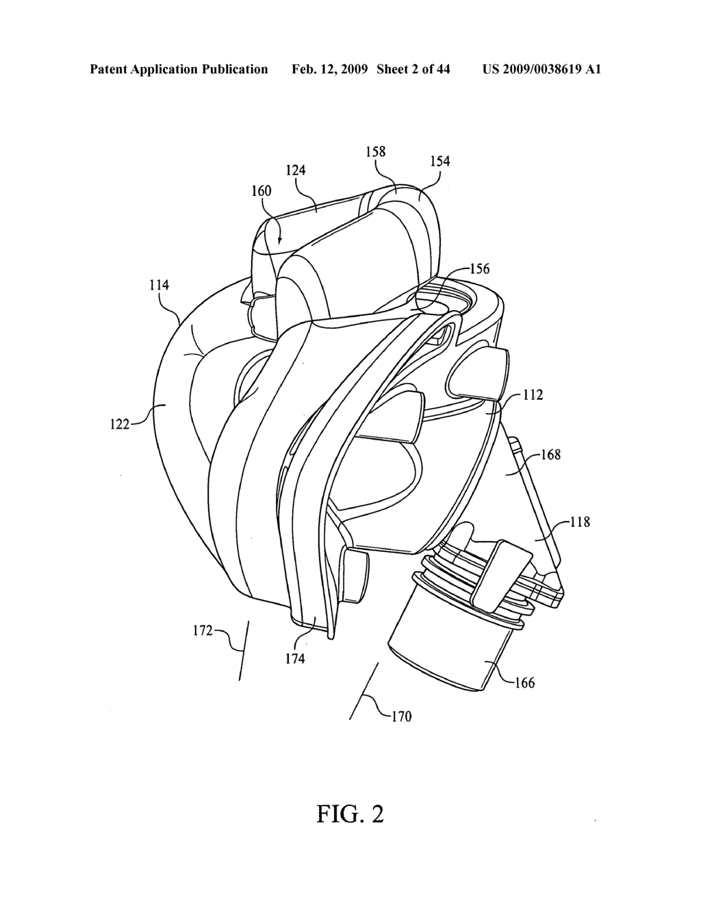 FULL FACE RESPIRATORY MASK WITH INTEGRATED NASAL INTERFACE - diagram, schematic, and image 03