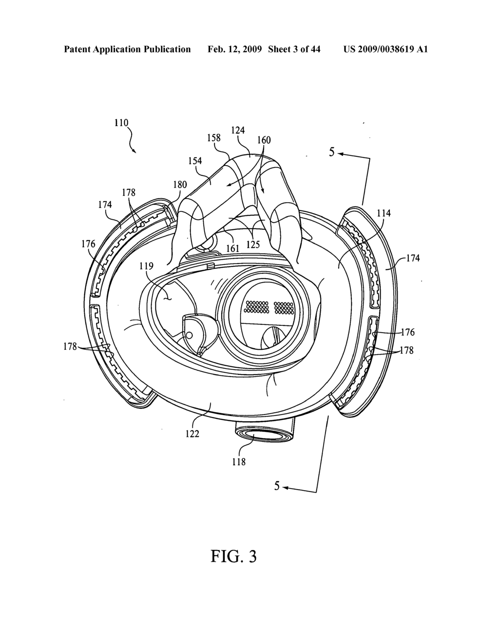 FULL FACE RESPIRATORY MASK WITH INTEGRATED NASAL INTERFACE - diagram, schematic, and image 04