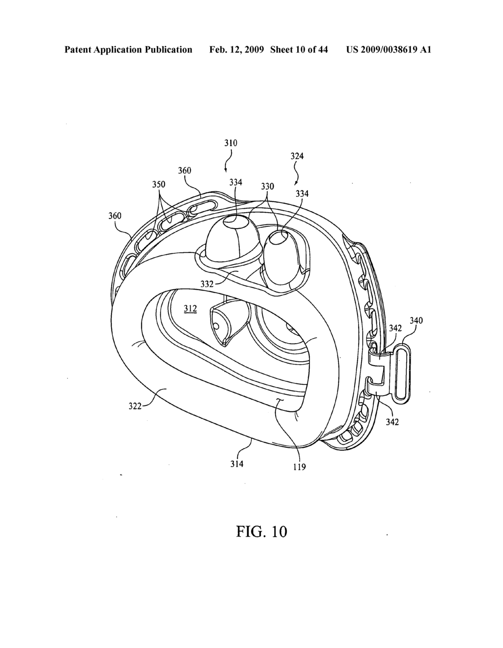 FULL FACE RESPIRATORY MASK WITH INTEGRATED NASAL INTERFACE - diagram, schematic, and image 11