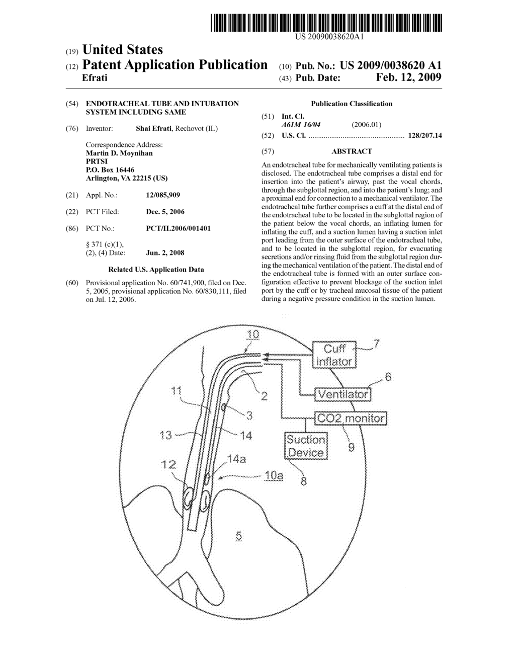 Endotracheal Tube and Intubation System Including Same - diagram, schematic, and image 01