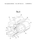 Glue distribution device of an embossing-lamination group diagram and image