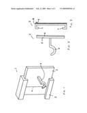 Interchangeable two-part curtain hook diagram and image