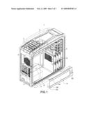 COMPUTER COOLING CASE OF NEGATIVE PRESSURE SUCKING TYPE diagram and image