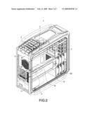 COMPUTER COOLING CASE OF NEGATIVE PRESSURE SUCKING TYPE diagram and image