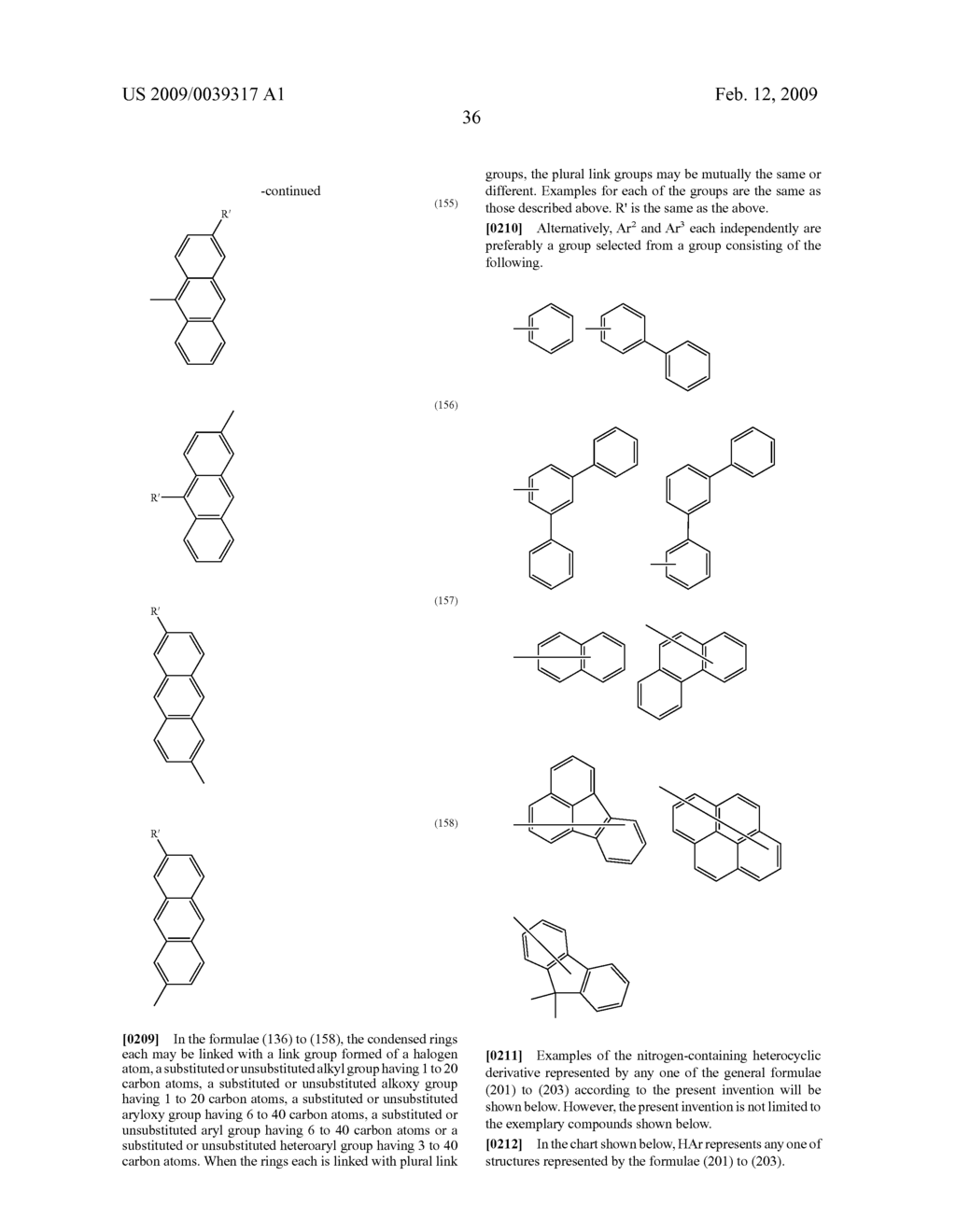 NAPHTHALENE DERIVATIVE, MATERIAL FOR ORGANIC ELECTROLUMINESCENCE DEVICE, AND ORGANIC ELECTROLUMINESCENCE DEVICE USING THE SAME - diagram, schematic, and image 38