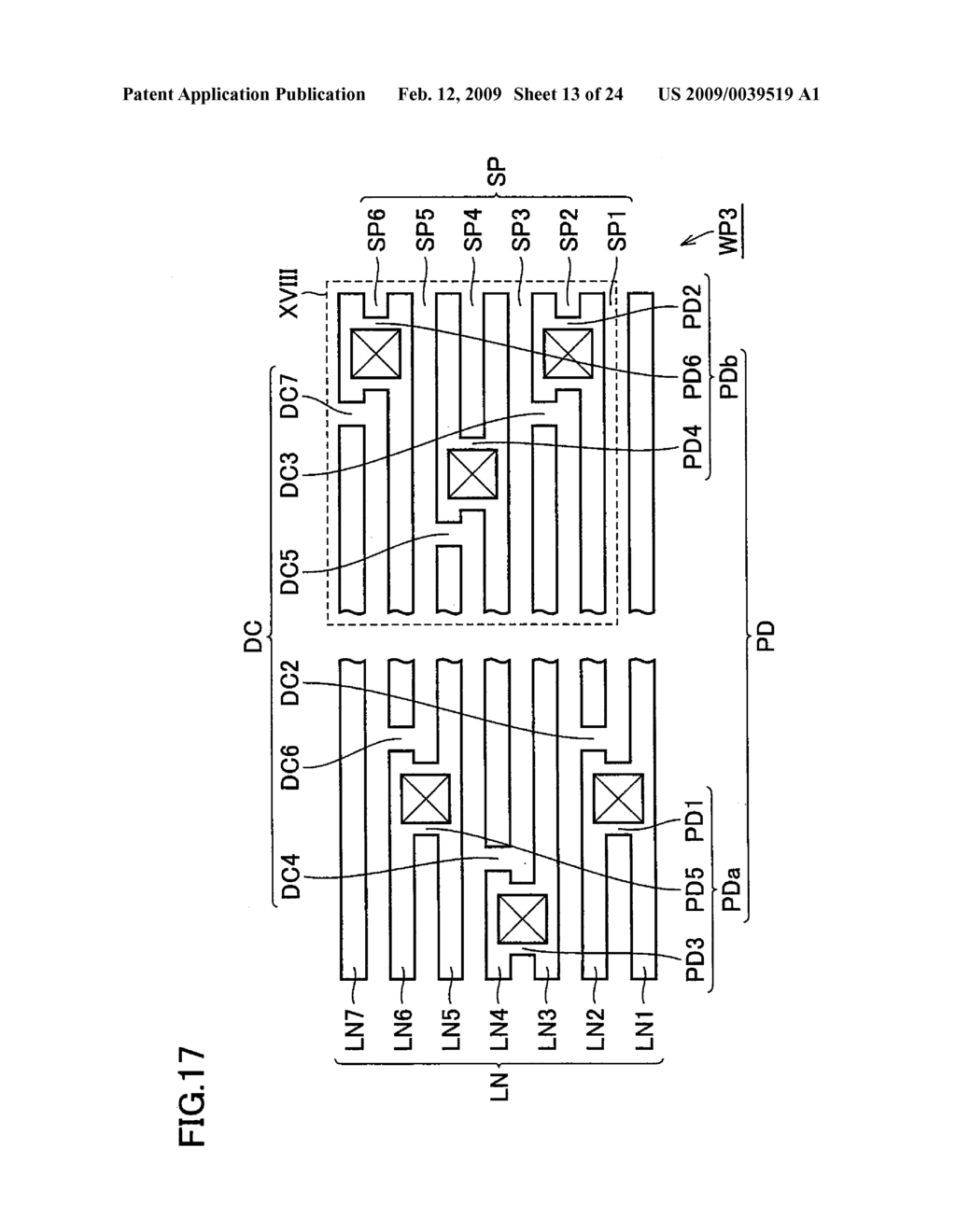 SEMICONDUCTOR DEVICE, PHOTOMASK, SEMICONDUCTOR DEVICE PRODUCTION METHOD, AND PATTERN LAYOUT METHOD - diagram, schematic, and image 14