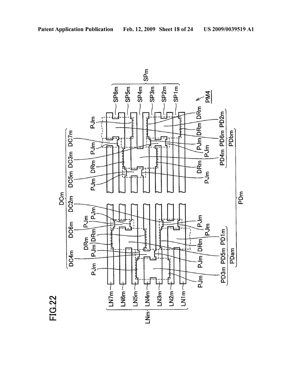 SEMICONDUCTOR DEVICE, PHOTOMASK, SEMICONDUCTOR DEVICE PRODUCTION METHOD, AND PATTERN LAYOUT METHOD - diagram, schematic, and image 19