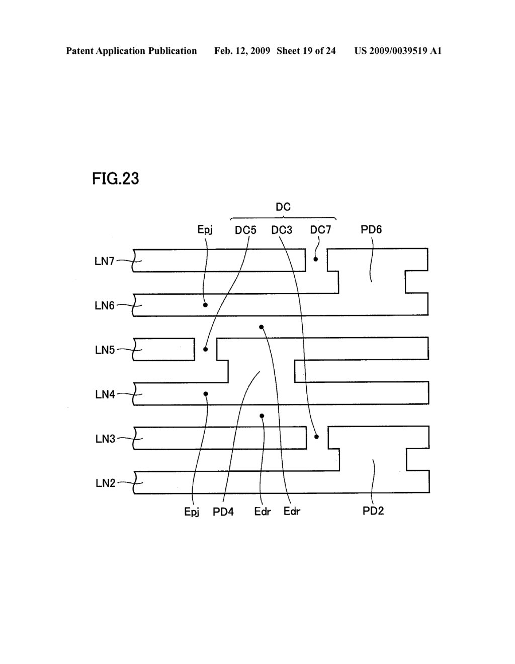 SEMICONDUCTOR DEVICE, PHOTOMASK, SEMICONDUCTOR DEVICE PRODUCTION METHOD, AND PATTERN LAYOUT METHOD - diagram, schematic, and image 20