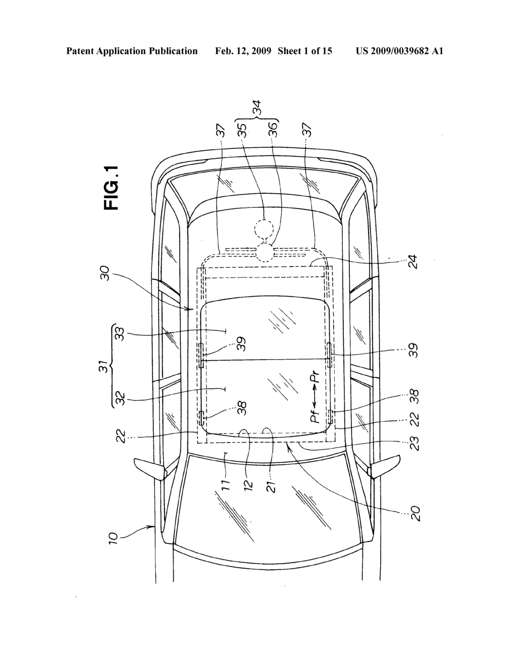 Sunroof apparatus for vehicle - diagram, schematic, and image 02