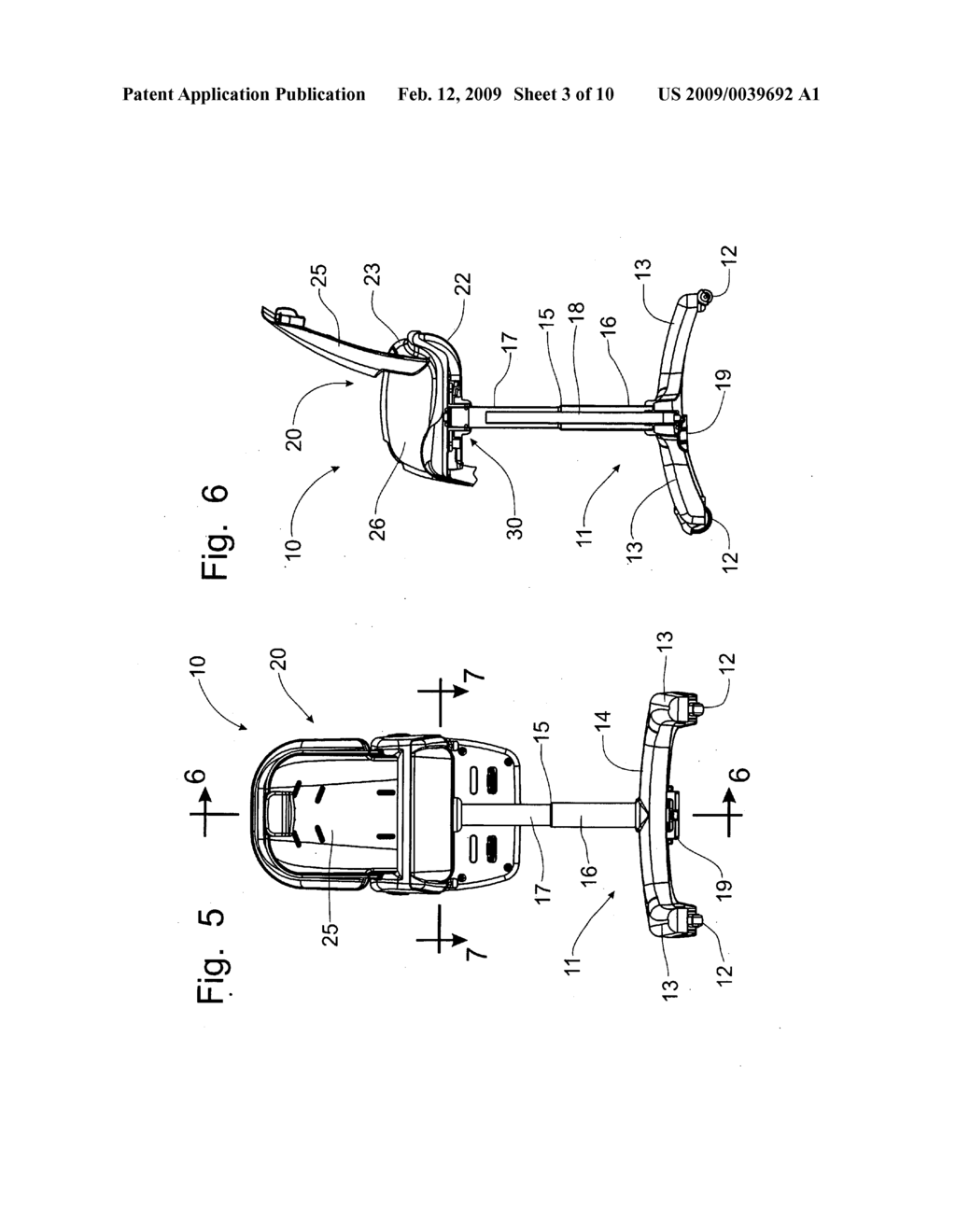 High Chair with Swivel Feature and Height Adjustment - diagram, schematic, and image 04