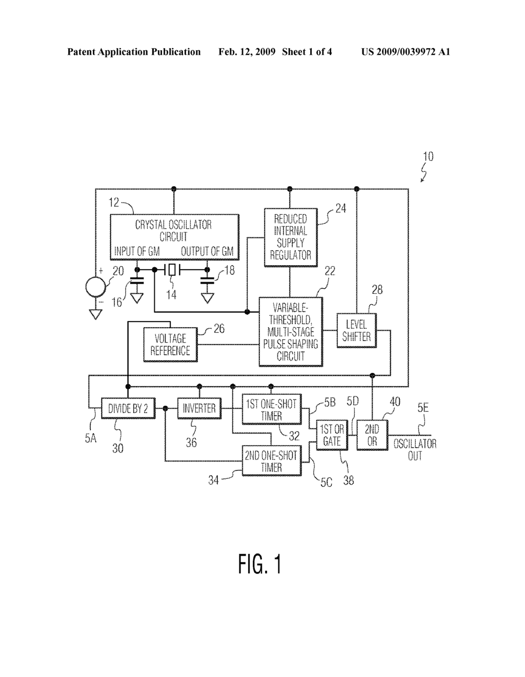 PULSE SHAPING CIRCUIT FOR CRYSTAL OSCILLATOR - diagram, schematic, and image 02