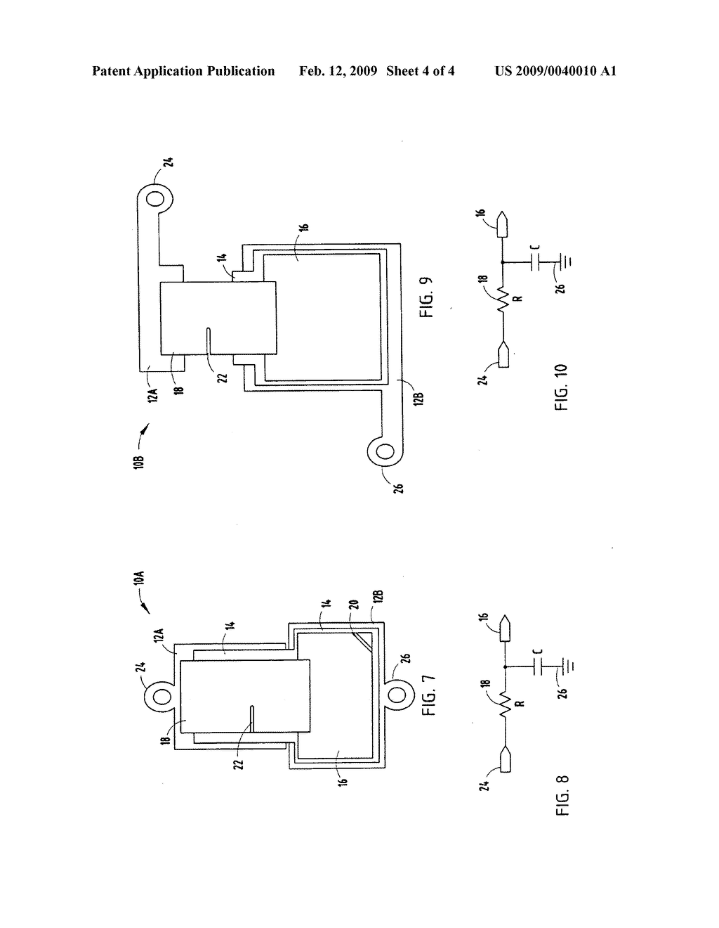 Embedded resistor and capacitor circuit and method of fabricating same - diagram, schematic, and image 05