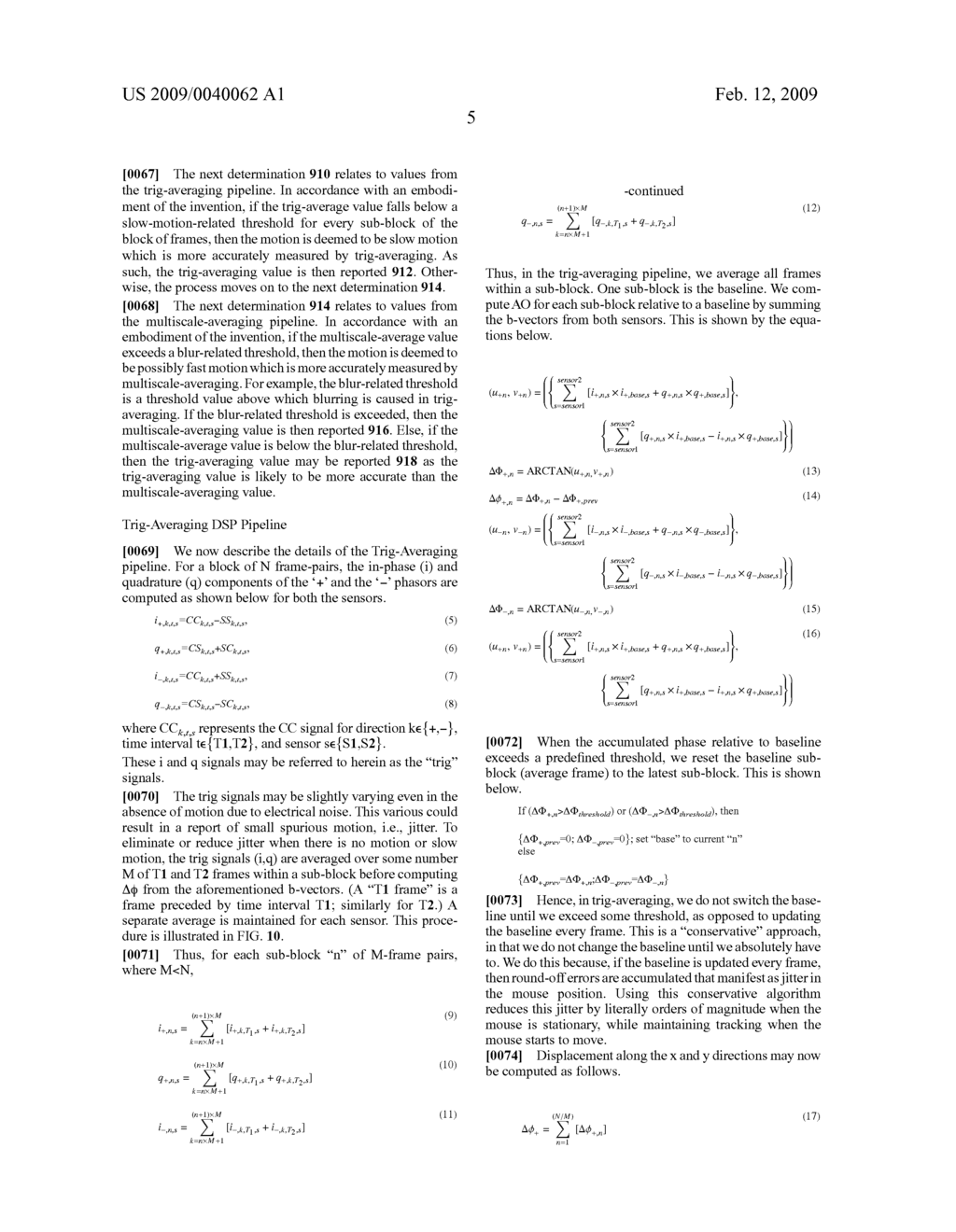 Processing methods for speckle-based motion sensing - diagram, schematic, and image 22