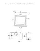 Electronic entity with magnetic antenna diagram and image