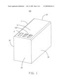 Electrical device having an antenna unit diagram and image