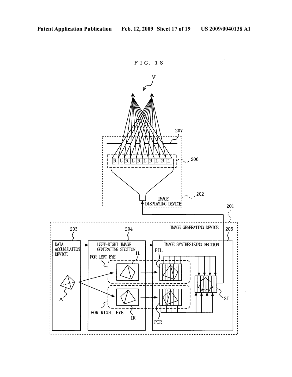 Three-Dimensional Image Displaying System - diagram, schematic, and image 18