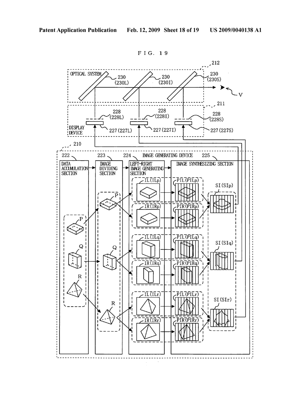 Three-Dimensional Image Displaying System - diagram, schematic, and image 19