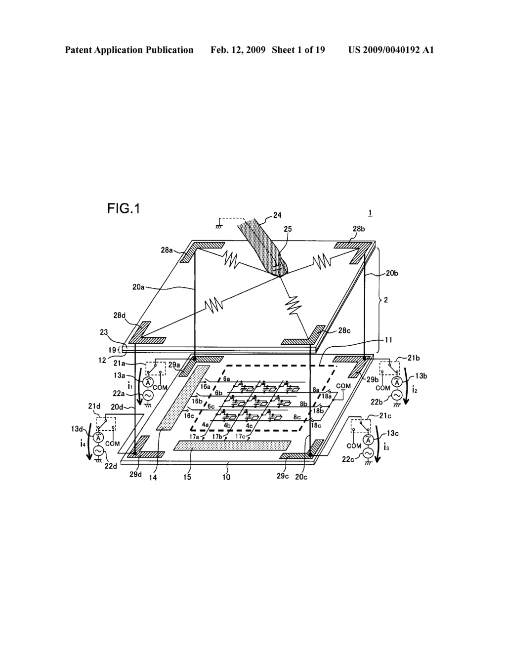 FLAT- PANEL DISPLAY DEVICE AND ELECTRONIC APPARATUS - diagram, schematic, and image 02