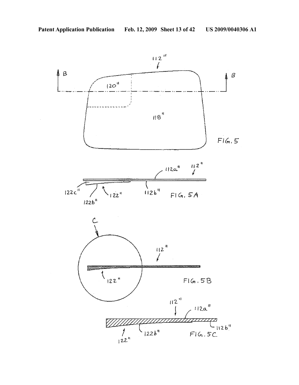 VEHICLE MIRROR ASSEMBLY WITH WIDE ANGLE ELEMENT - diagram, schematic, and image 14