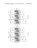 PIXELS USING ASSOCIATED DOT POLARITY AND ASSOCIATED DOT SWITCHING ELEMENTS FOR MULTI-DOMAIN VERTICAL ALIGNMENT LIQUID CRYSTAL DISPLAYS diagram and image